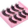 4 Pairs Of False Eyelashes, Thick Eyelashes, Exaggerated Fried Hair, Simulated Messy Eyelashes