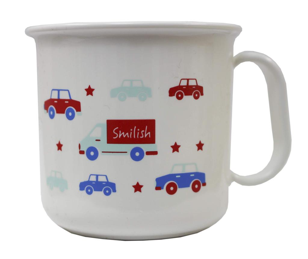 lunch set kindergarten lunch box with inner cutlery car pattern 3-piece (aluminum lid, set, heat-resistant cup)