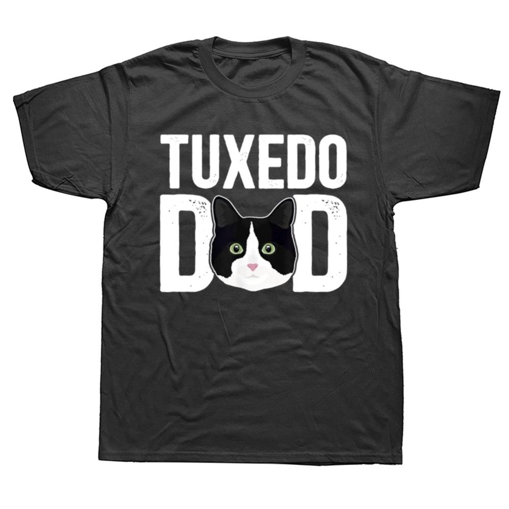 

Funny Tuxedo Cat Dad Graphic T-shirts Men Women s Fashion Casual Tshirt 100% Cotton Loose Oversized T Shirt Summer - Men s Su... 5XL різнокольоровий