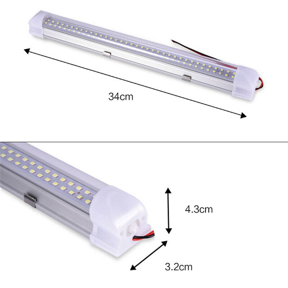 Car Light Tube 72 LED Car Van Interior Lights LED Interior Lights Cab Reading Light Strip Bar