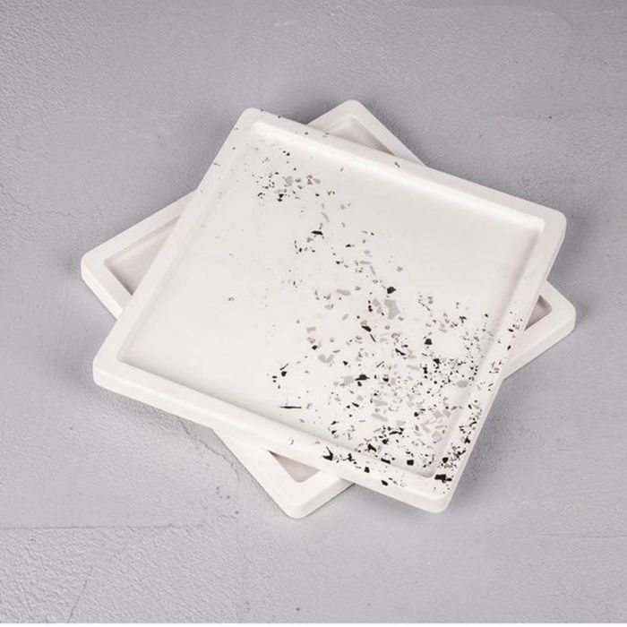 Decorative Mold - RAYHER - Square Decorative Plate - Plastic - 25 Cm X 25 Cm - Easy Demolding