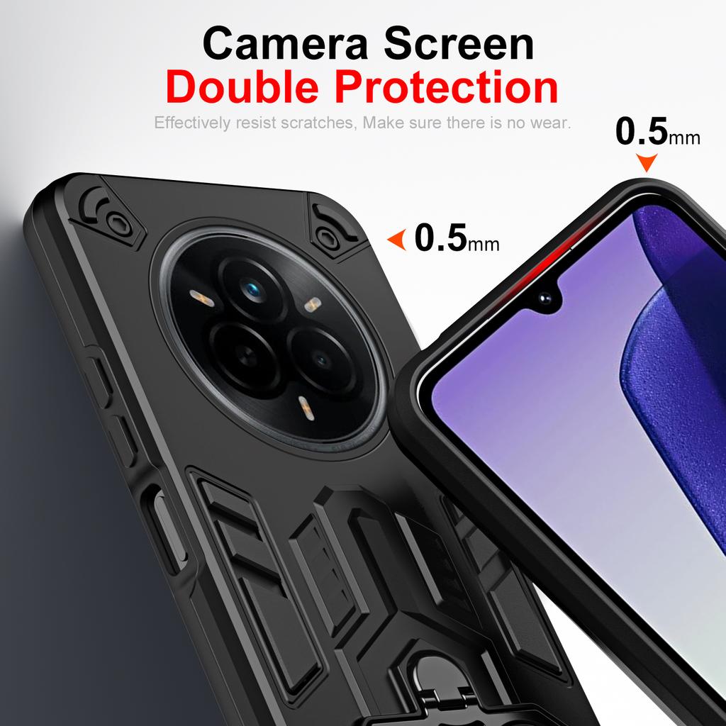 Militärische Panzerung Stoßfestes Case Für Realme 14 Pro Plus 14 Pro+ 14T Realme14 ProPlus Schutzhülle Ringständer Fundas Coque