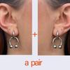 New Exaggerated Horseshoe Clip Earrings Fashion Simple Elegant Punk Stud Earbob Trendy Jewelry Accessories for Both Men Women