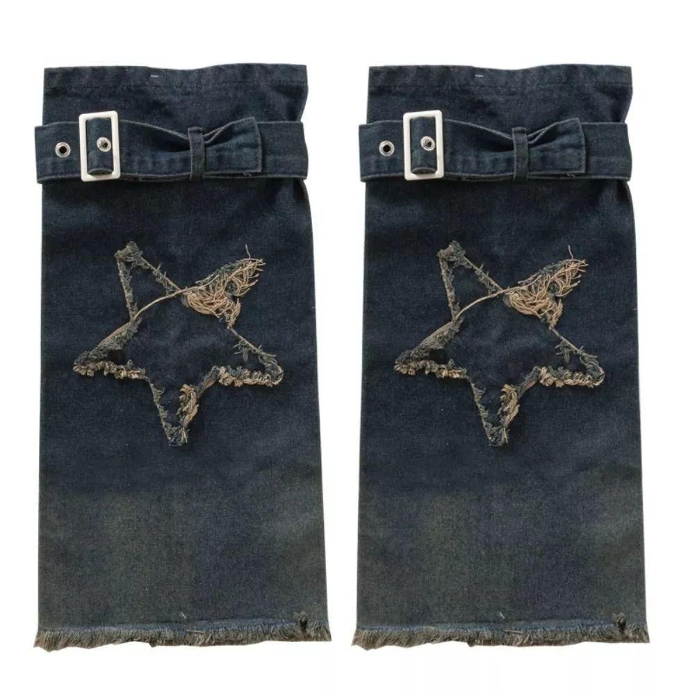 

Звездные леггинсы Y2K Denim Cross Sweet Cool женские чулки Новые ковбойские гетры