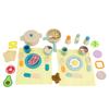 Toys Accessories Toys Wooden Pretend Play Kitchen Cutting Food Set Breakfast Set Baking Toy Children's Role Playing Kitchen Kids