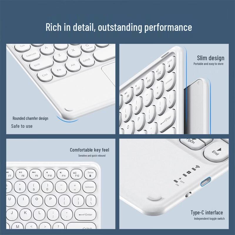 OLOEY Multi-System Tablet Bluetooth Mechanical Keyboard