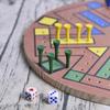 Board Game Classic Wooden Fast Track Desktop Game Flying Chess Painted Educational Toy 4 And 6 Players Family Games