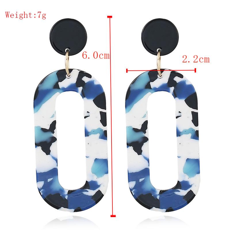 Acrylic acetate sheet earrings, personalized earrings, popular European and American earrings
