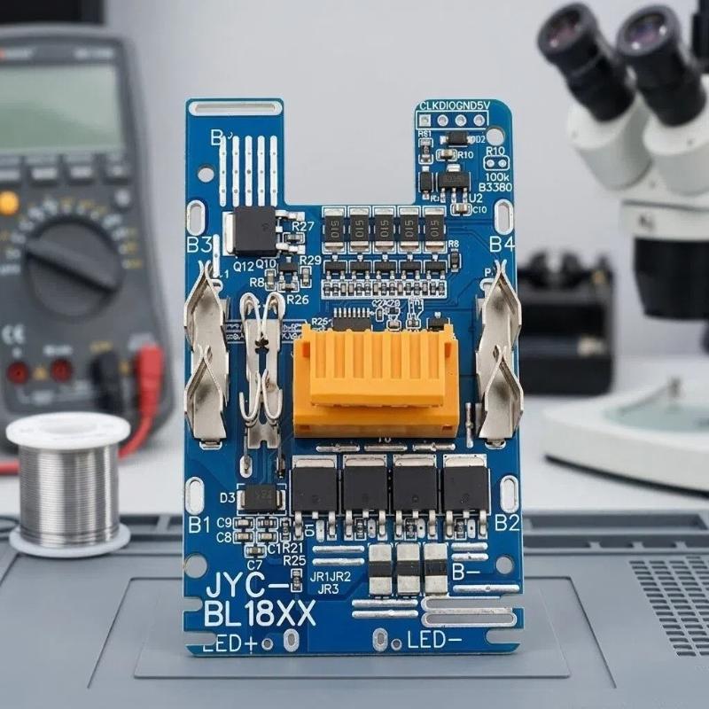 Bms Pcba For 18V Li-Ion Battery Case Balance Charging Circuit Board Lithium Ion Batteries Pack Bl1830 Bl1860 Bl1890
