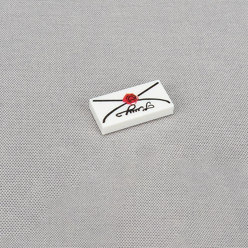 MOC 10PCS Printed 3069 Envelope Pattern Building Blocks Kits Post Office Mailbox Equipment Bricks Particle Educational Toys Gift