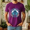 2026 Summer 100 Cotton CookieS Gym Graphic Oversized Tee Cookie Monster 1966 Retro Funny Cartoon Themed Short Sleeve