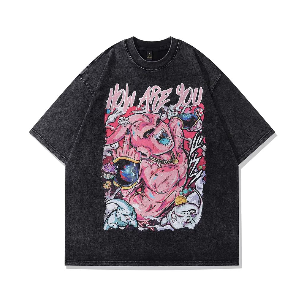 Summer Dragon Ball Gohan Nostalgic Anime Men's Washable T-shirt Heavyweight Family Matching