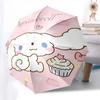 1pc Cinnamoroll Cupcake Automatic Folding Umbrella - Portable 3-Fold Design with Iron Frame, Perfect for Fans, Travel, Daily Use, and Festive Gifts.R0