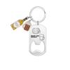 Enjoy The Moment Letter Beer Lover Gift Creative 1pc Fathers Day Gift Bottle Opener Keychain Birthday Presents Bar Key Speed Opener  Handmade