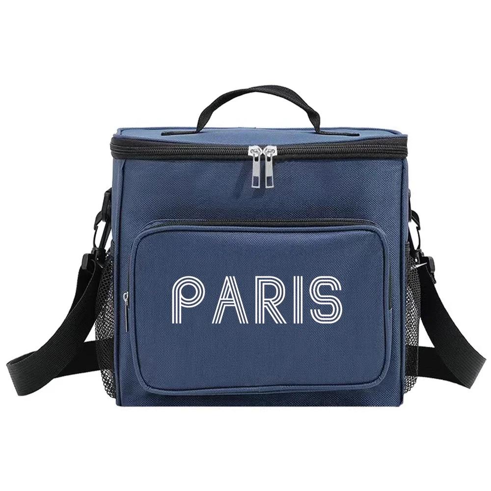 

Insulated Bags Lunch Bag Cooler Box Thermal Organizer Handbag Camping Shoulder Storage Lunchbag for Men and Women Walls Printing