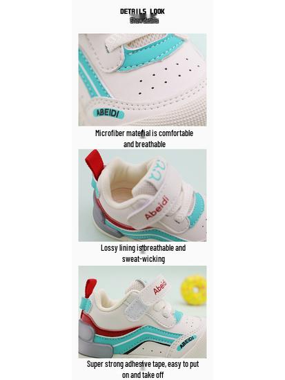 Abeidi Kids' Non-slip Soft Sole Breathable Walking Shoes for Toddlers