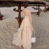 Summer New Sexy Halter Chiffon Dress Women's Seaside Vacation Dress Korean Super Fairy Suspender Beach Long Skirt
