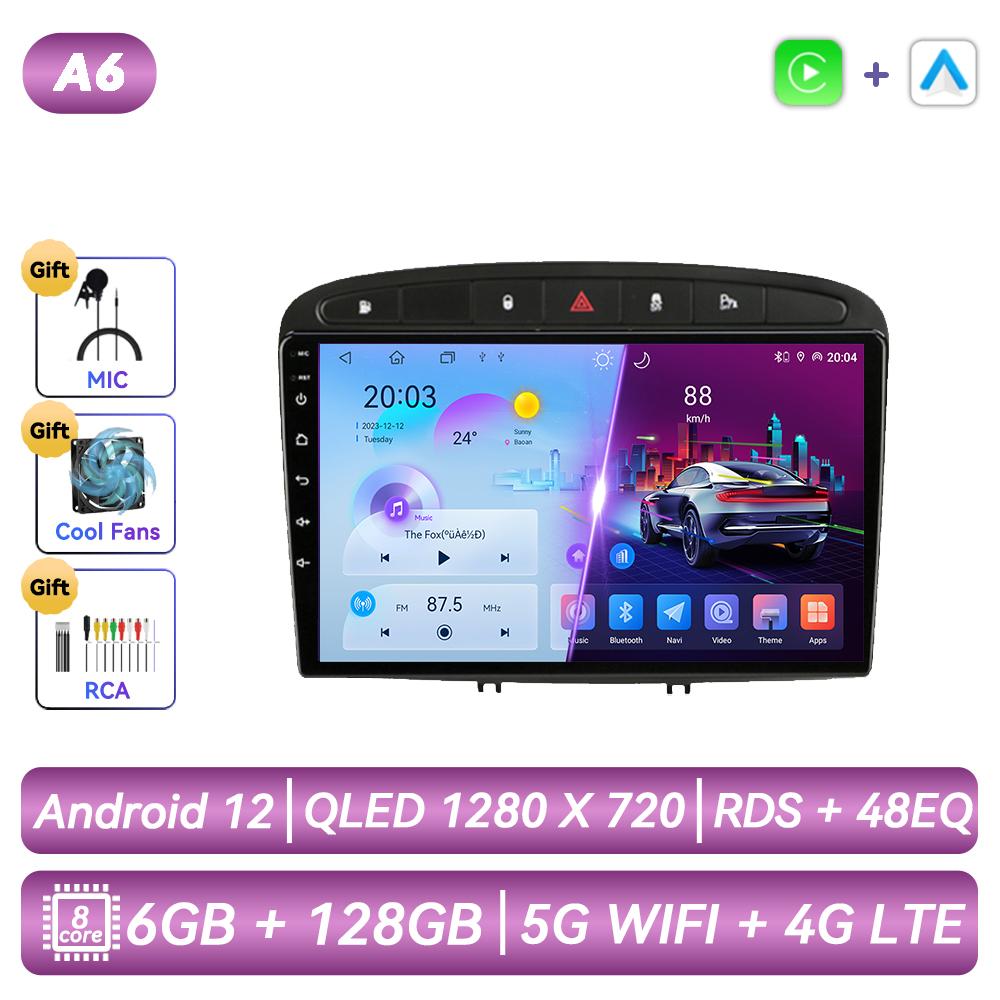 Car Radio For Peugeot 408 308 308SW 2012 - 2020 Android Multimedia Video Player Navigation GPS Carplay Touch Screen Auto Stereo Intelligent Systems