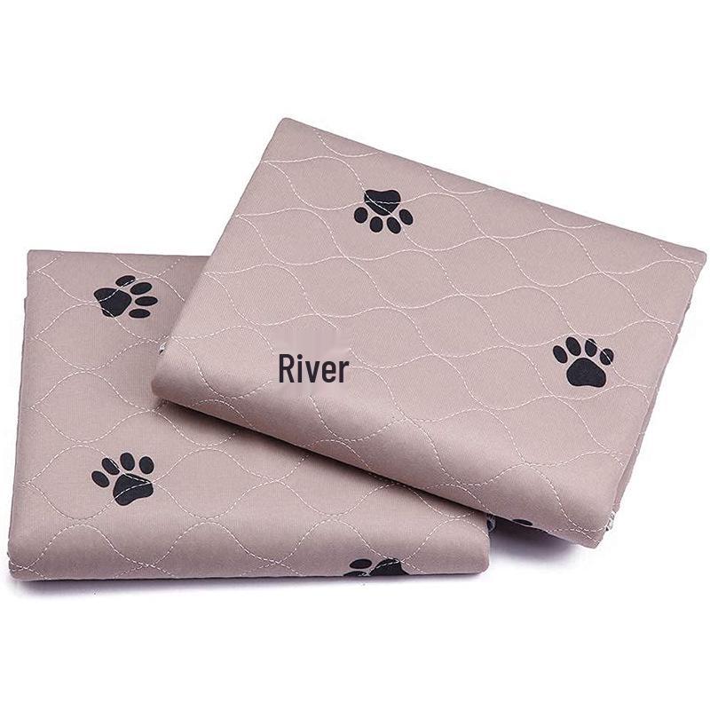 Washable Quilted Pet Pee Pads - Absorbent, Non-slip Sleeping Mats for Dogs & Cats.