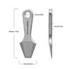 Durable Mini Pry Bar Titanium Zinc Zinc Alloy Small Tools Hexagon Wrench Keychain Pendant  Outdoor Multitool