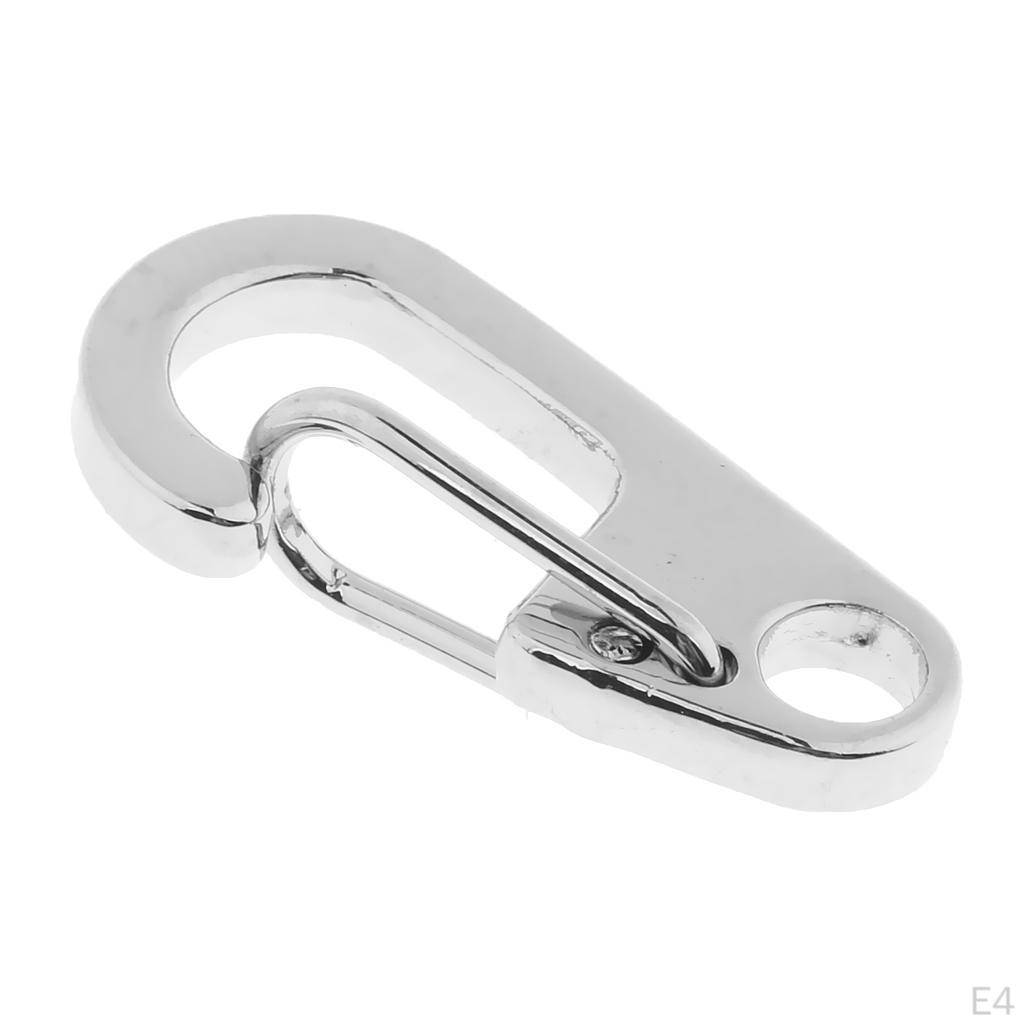 10Pcs Mini Alloy Carabiner Clip Snap Spring Clasp 6mm