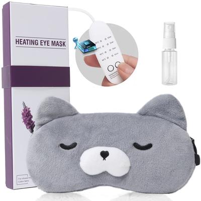 Loveur Date Fluffy Hot Eye USB Electric No Light Temperature Auto Power Safety Perfect for Lunch Business or As a Includes Pouch Mask, Heating, Cute,