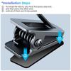HdoorLink Magnetic Dashboard Car Phone Holder Clip for MagSafe Multifunction Magnet Cellphone Mount Stand for Travel Airplane Kitchen GYM