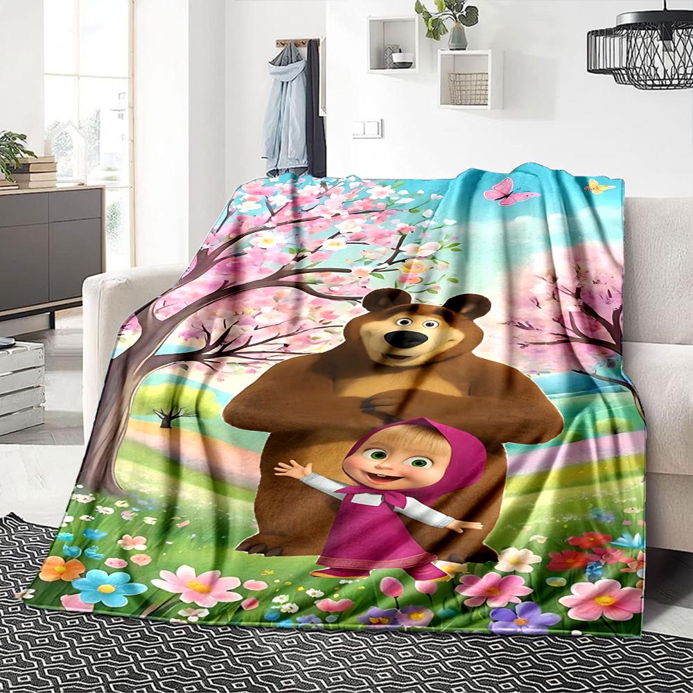 Springtime Adventure Woods Blanket Soft Throw Blanket For Home Bedroom Bed Sofa Travel Office Solid Christmas Blanket