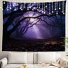 Mystischer Wald Wandteppich Hängend Gotisch Verzauberter Wald Kunstwerk Polyester Dekor Stimmungsbeleuchtung Schlafzimmer Wohnzimmer Szene Kunst