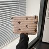 Multi-functional Bow Cosmetic Bag Embroidery Sanitary Napkin Storage Bag Sweet Toiletry Bag  Women