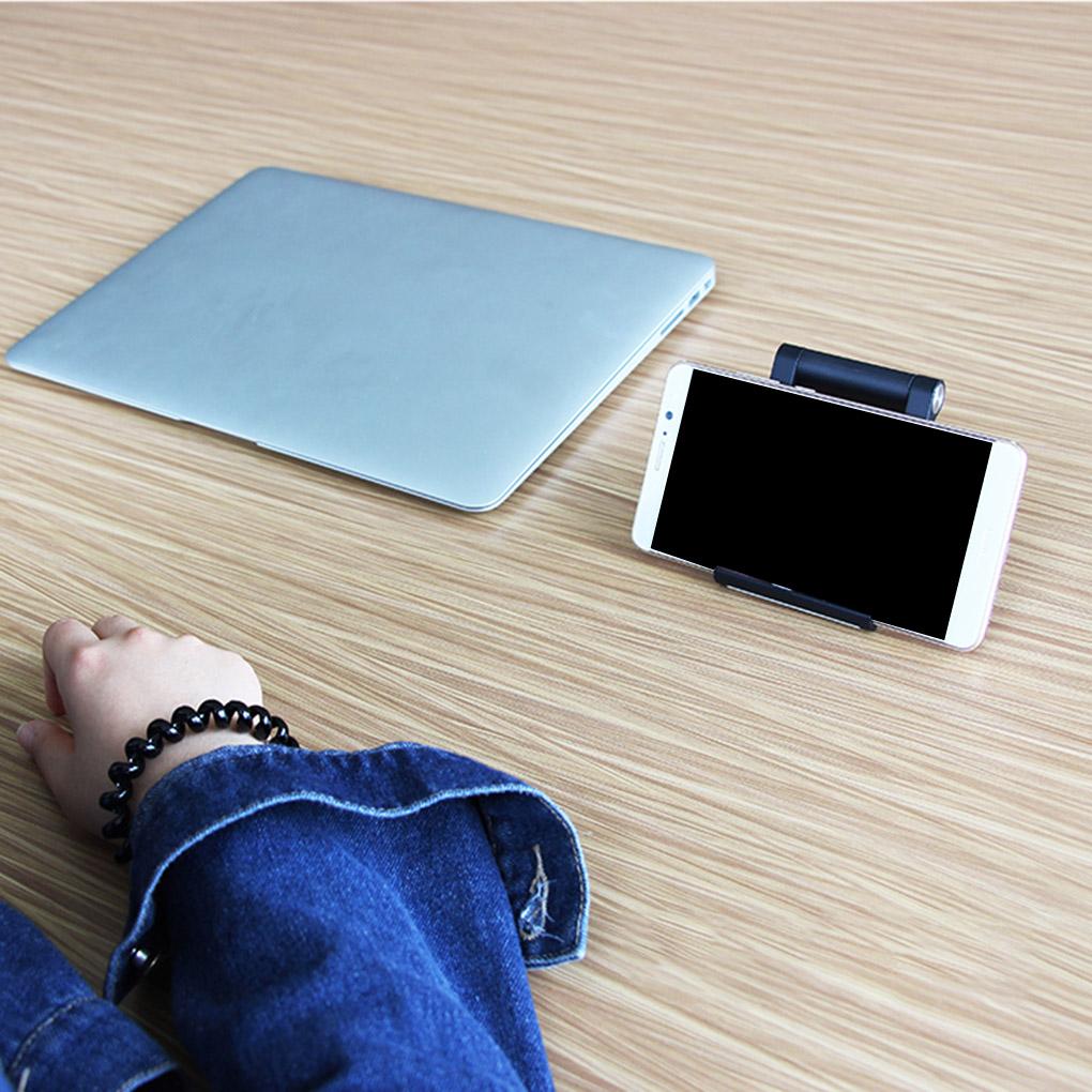 Portable Slim Phone Stand Holder Folding Plastic Pad Stand Bracket Silicone Bottom Desktop Phone Holder For