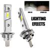 H1/H7 Car LED Headlight Bulbs CAN Bus Lights Mini Lamp And Play Bright Super Turbo Fan Plug Lamps 800000LM 6000K Automobile C8S3