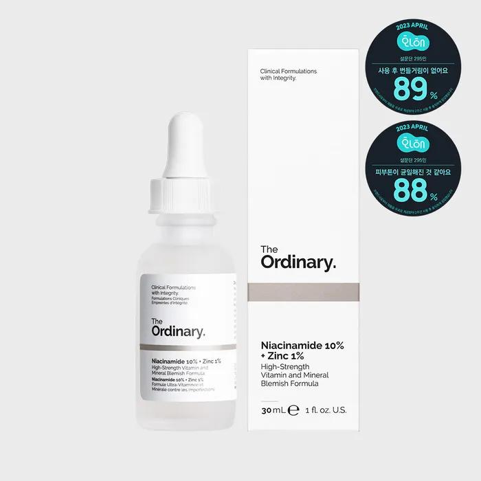 [All Skin Types, Moisture, Sebum Control] Niacinamide 10% + Zinc 1% 30ml