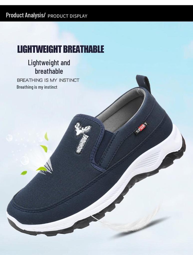 Men's Autumn 2025 Low-Top Slip-On Soft Sole Cloth Shoes