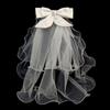 Short Headdress Bridal Wedding Photo Bow Headdress