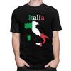 Custom Classic Italy Map Flag T Shirts Men Italian Patriotic Tshirt Streetwear Tee Tops Oversized Tshirt Merch