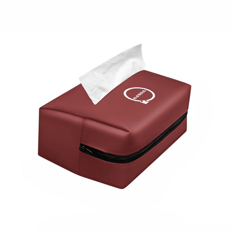 Car Tissue Storage Bag Sun Visor Seat Back Paper Towel Organizer For Volvo Rdesign XC60 V90 V60 XC40 XC90 V40 EC40 EX40 S60 S90