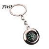 Heart-shaped Compass Keychain Alloy Mini Bag Charm Outdoor Adventure Gear Camping Backpack Gift for Hikers