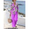 New European and American Style Sleeveless Digital Print Wide-Leg Pants Set Women's Summer Casual Fashion Two-Piece Trendy Style