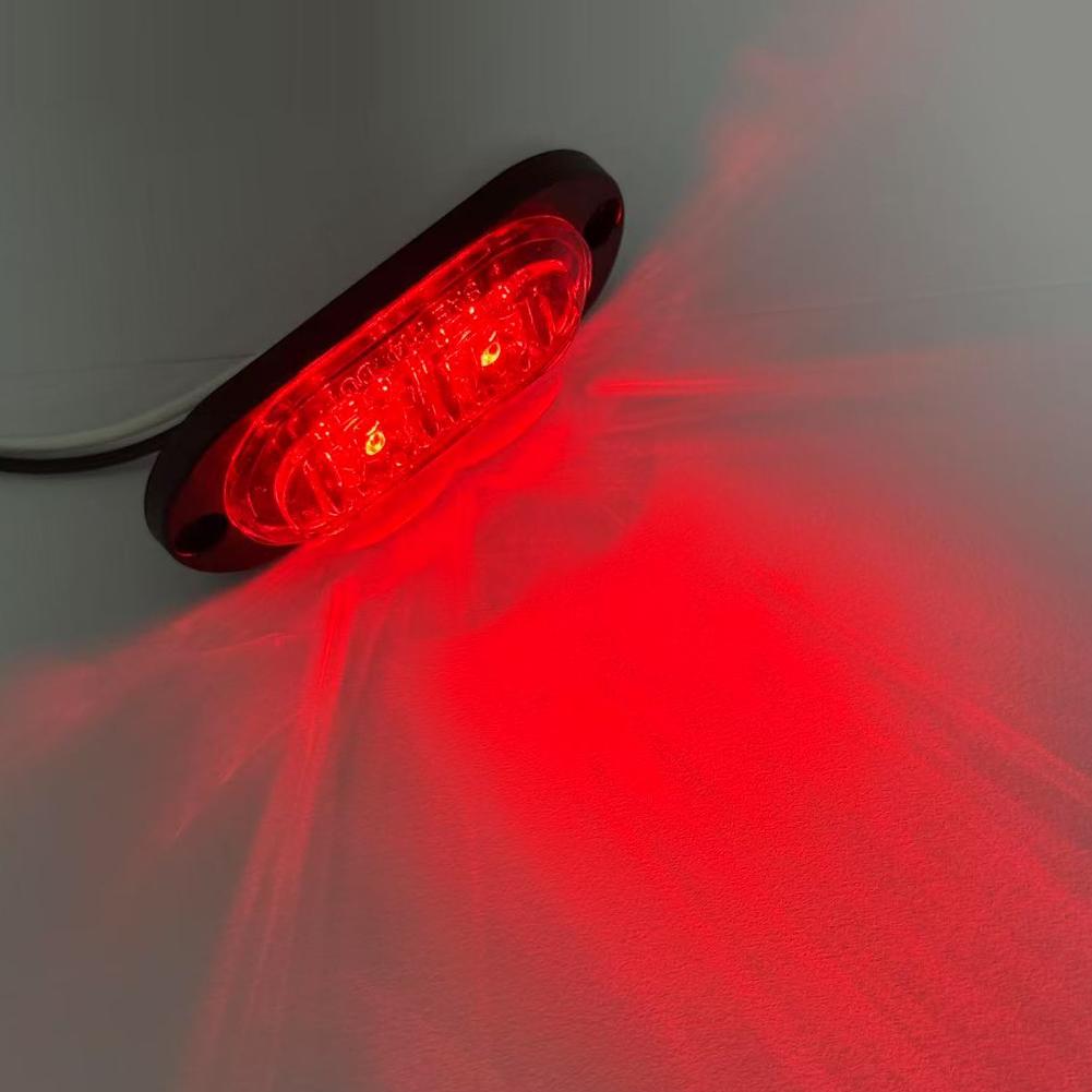 2LED Trailer Truck Side Marker Lights Waterproof Car Lorry Truck Van Bus Safety Warning Signal Light Emergency Lamp