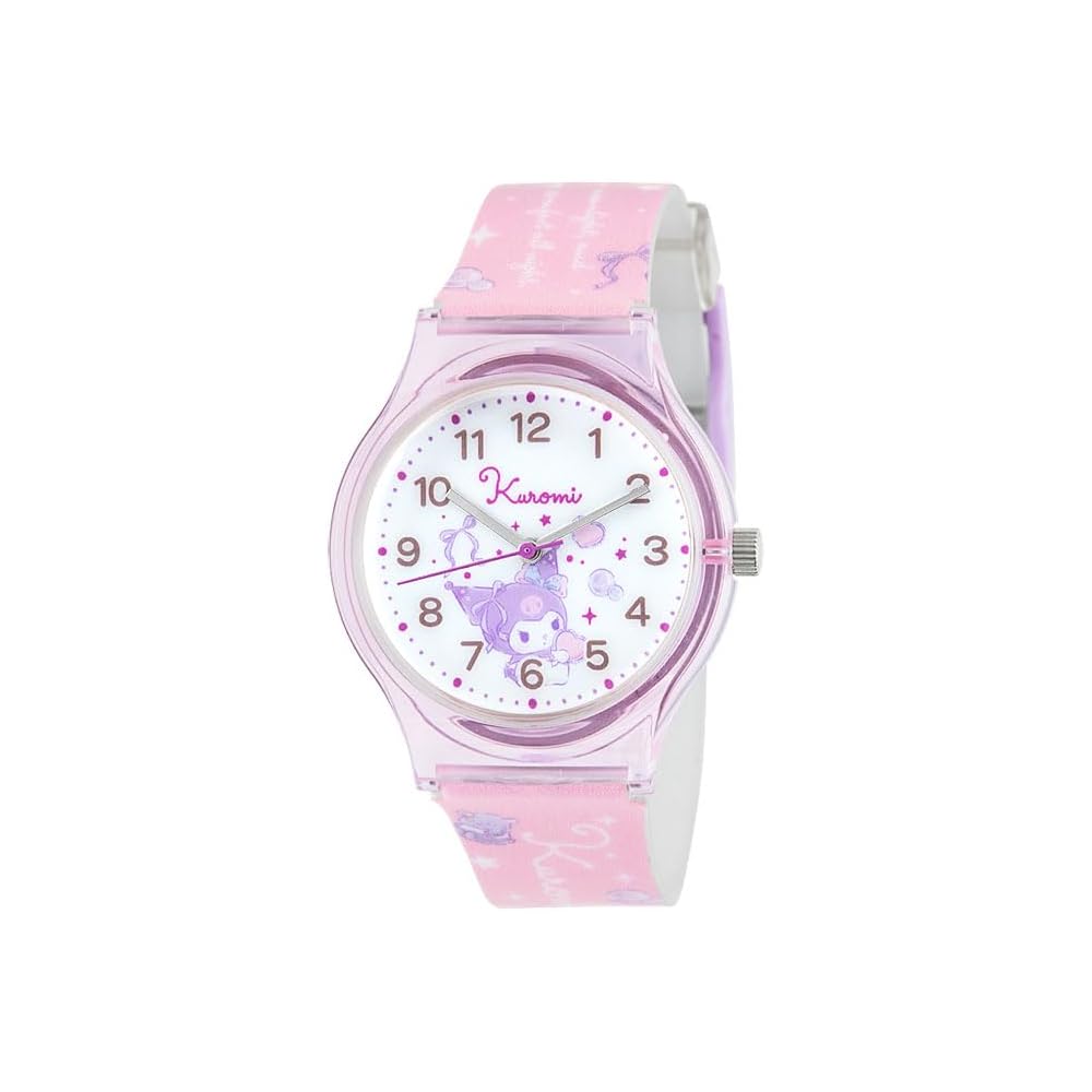 Sun Flame J-Axis Sanrio Kuromi Plastic Case Watch CR2C0007-KU Women s Purple Color