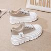 Fashion Key Height Perforated Runners Women Vulcanize Gray Sneakers Red White Shoes Sports Footwears Traning Brand Name