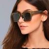 Fashion Thick Frame Square Sunglasses Woman  Design Vintage Mirrored Oversized New Cat Eye Sun Glasses Female Shades