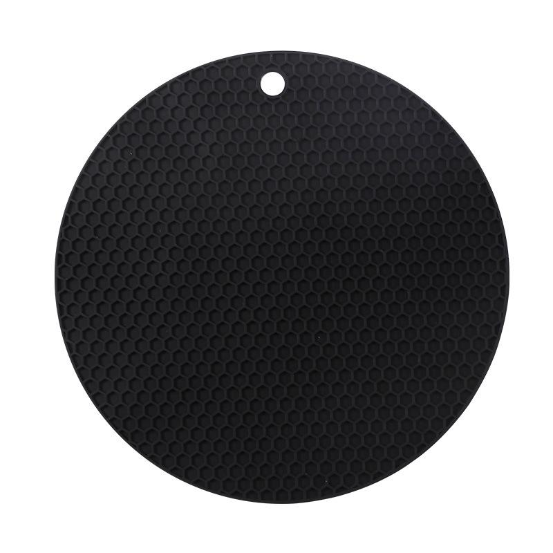 

Подушка для жареного на воздухе горшка, силиконовая теплоизоляционная подушка в форме сот, подушка для чая, подушка для стола 18cm чёрный