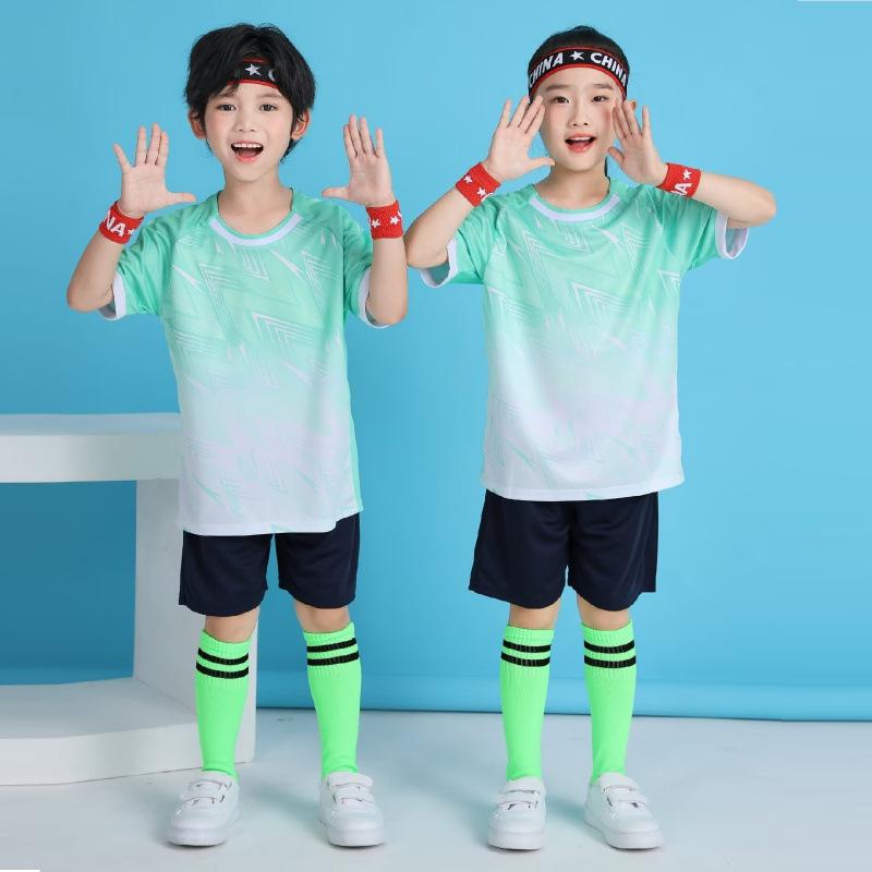 Children's Badminton Training Uniforms Boys and Girls Printing Primary School Students Sports Competition Training Uniforms Quick-drying Soldiers Ball