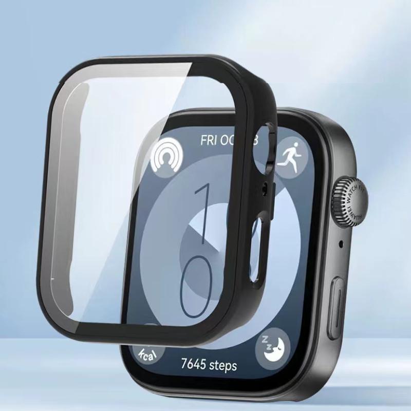 HD Glass+Case For Huawei Watch Fit 4/3 All-around Anti-scratch Frame Screen Protective Shell Huawei Watch Fit 4 pro Bumper Cover