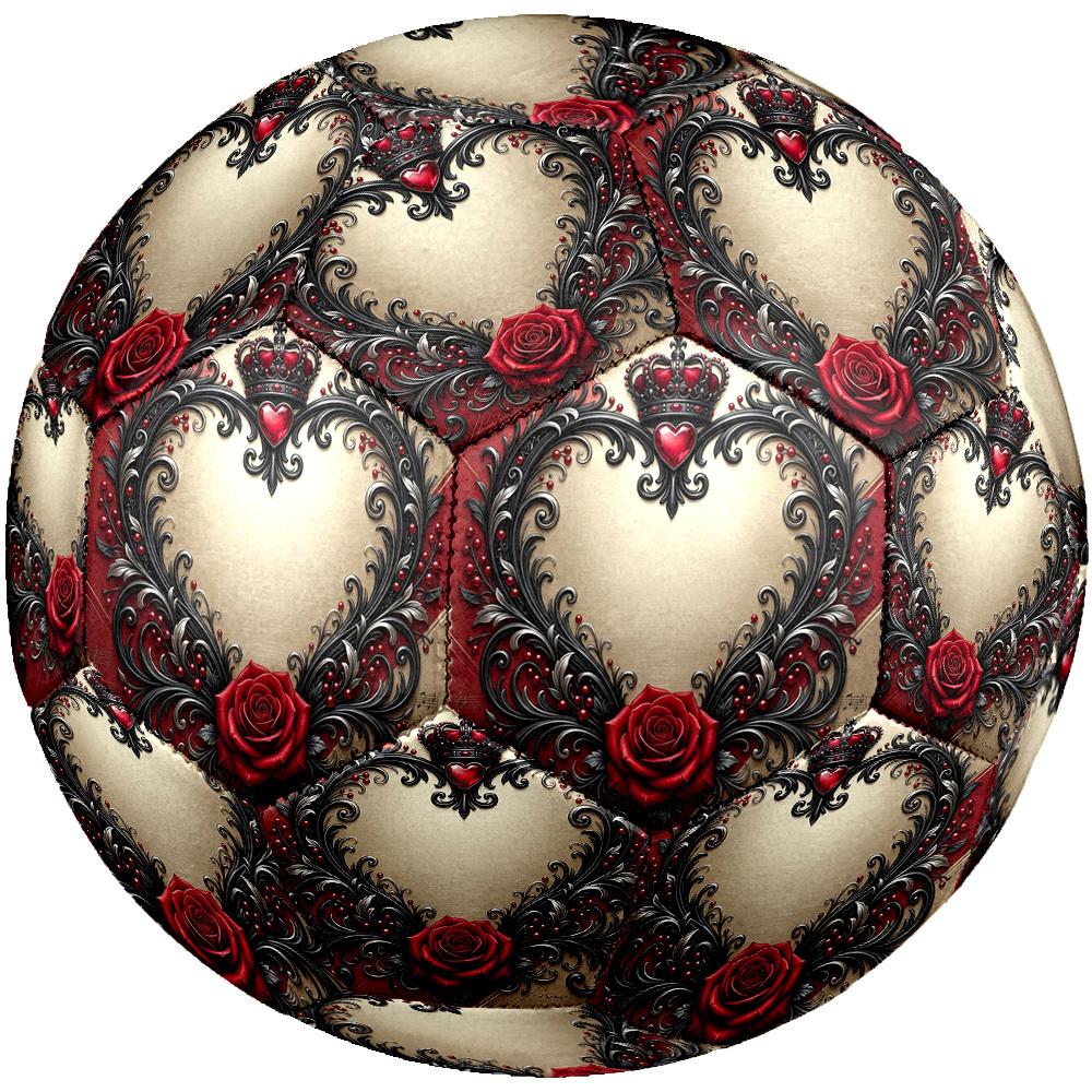 1 Stück Royal Romance Größe 5 Fußball Professioneller Spiel-Trainingsfußball Indoor & Outdoor Sportball Trainingsball Leicht Langlebig y4