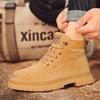 2025 Autumn New Men's Shoes European and American Style High-top Martin Shoes Fashion Trendy Casual Shoes Comfortable Tooling Shoes