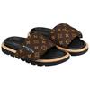 Louis Vuitton Pool Pillow Comfort Slide Slippers Women's Brown 1AAEBT