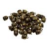 50pcs 10mm Bell End Cap Mesh Kumihimo Cord Tassel DIY Making Black